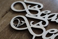 CakeTopper Beauty & V Beast Custom Personalised Wedding Cake Topper Wood Acrylic