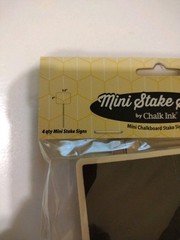 Mini Chalkboard Stake Signs. Sign Is 2.5 x 2″. Lot of 18