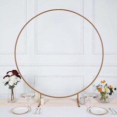 4 ft GOLD Balloon Circle Metal Frame Wedding Arch BACKDROP STAND Party Events