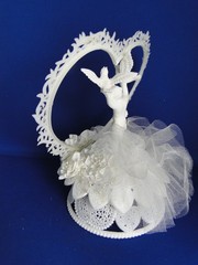 New Vintage RARE «Flight of Fantasy» wedding Cake Top, #1A