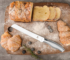Bread Knife 8-Inch, High Stainless Steel, Ergonomic Handle, Cakes Slicing Knife
