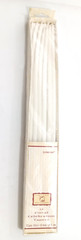Taper candles Set of 12 white floral celebration14 inches sealed