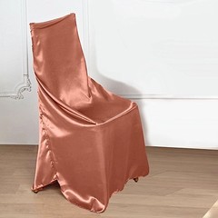 6 Terracotta SATIN UNIVERSAL CHAIR COVER Wedding Banquet Reception Decorations