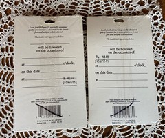 Vintage Hallmark Special Occasion Embossed Invitations Bridal, Birthday