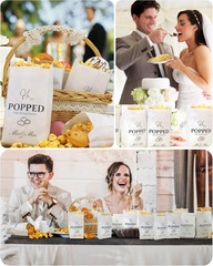 48 Pcs Engagement Popcorn Bags – Grease Resistant Wedding Party Favors