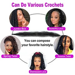 Afro Twist Hair 12inch Afro Twist Crochet Braiding Hair 12 Inch (Pack of 6) 30#