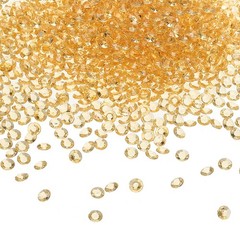 4000 Pcs Acrylic Wedding Table Diamonds 6mm Crystals Gems Light Brown