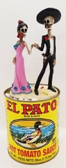 6 Large Empty El Pato Cans for Crafts, Centerpieces Weddings Quinceaneras WOW!!