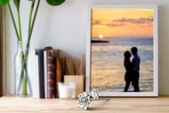 BESZONE Tin Rose 10th 5.2 x x 2.2 inches, Rose-10th Anniversary Gift