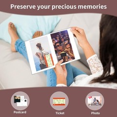 vivinin 2 Pack Photo Album 4×6, Linen Cover Photo Book, Small Photo Album Book f