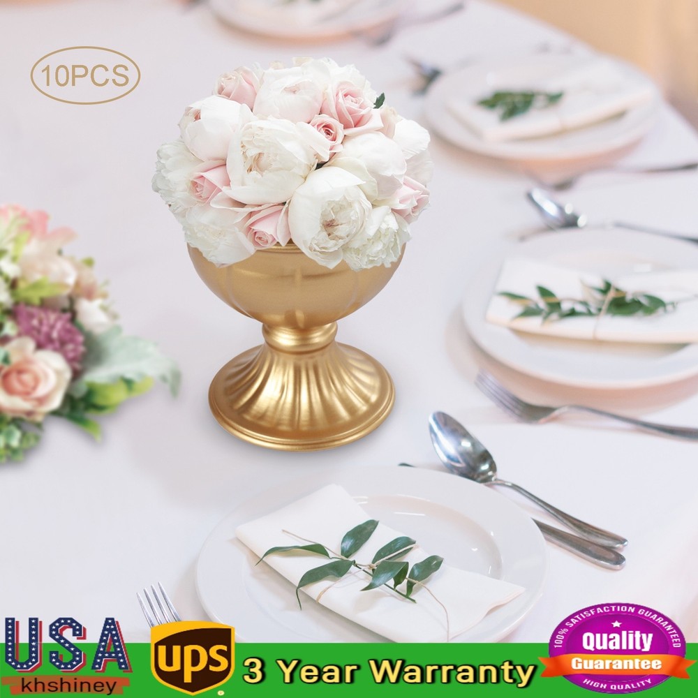 10* Flower Vases Tabletop Centerpieces Flower Trumpet Vases Wedding Party Supply