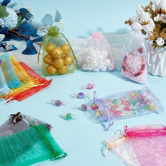 200Pcs 4X6 Inch Organza Bags 20 Color Wedding Favor Bag Sheer Gift Bags with Dra
