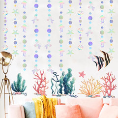 52FT Iridescent Streamer-The Sea Party Garland Hanging Decorations-Shiny Seajell