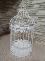 Bird Cage Wishing Well Alternative For Wedding Money Gift Round Metal Birdcage