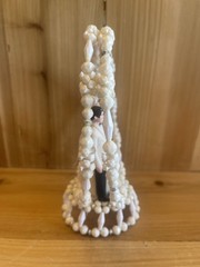 Vintage Hand Beaded Wedding Cake Topper 1960’s 6.5” Wilton Bride And Groom
