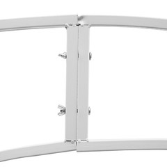 7ft White Metal Crescent Moon Wedding Arch Stand Curved Flower Balloon Frame