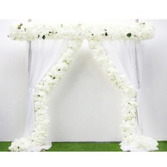 100cm Artificial Rose Flower Row Wedding Wall Floral Arrangement Backdrop Decor