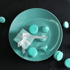 Small Cube Turquoise Candy Treat Boxes Bulk 50 count (Pack of 1), Teal Blue