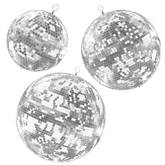 2/3 Pcs Large Disco Ball Mirror Big Hanging Glass for Party Events Wedding