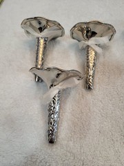 Wedding Flower Holders 4 Liards Tussie Mussie Bouquet Nickel Silver