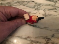 Vintage Cake Topper Boy on a Phone Small Figure 2″ x 2.5”