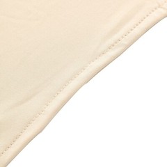 5 ft BEIGE Matte Fitted Spandex Round Top Arch Backdrop STAND COVER Party