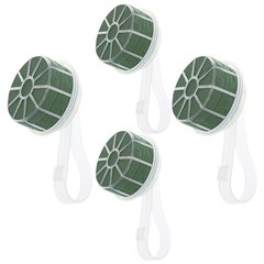 4Pcs Reusable Bridal Bouquet Holders Plastic Flower Arrangement Handle Green