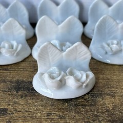 Set Of 9 Floral Ceramic Wedding Card Holders – White W Flowers Pier 1 Imports
