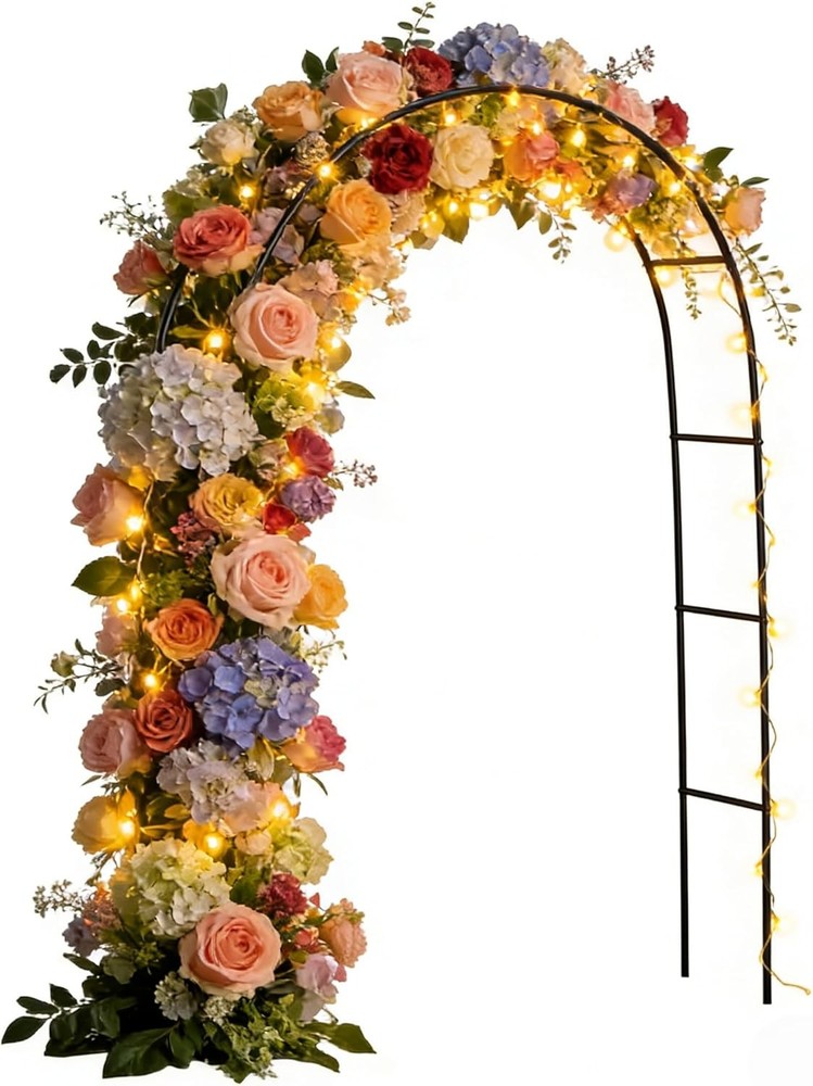 Metal Arbor Frame Stand Garden Arch Trellis Plants Wedding Decor Backdrop Flower