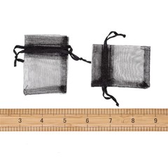 100pcs Mini Drawstring Organza Bags Party Gift Pouches Jewelry Packing 70x50mm
