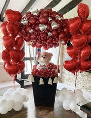 10Pcs 18” Red Heart Mylar Foil Balloons Birthday Party Romantic Decor