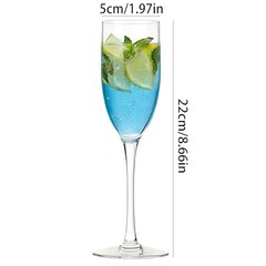16 Pack Acrylic Champagne Flutes Sparkling Wine Glasses | Unbreakable BPA Clear