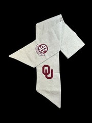 University of Oklahoma (OU) Cotton Wreath Sash (2 Logos) 40k Stitch SEC Graduate