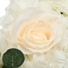 3D Flower Wall Panel-12pcs Artificial Flower Wall Background Silk Rose Wedding