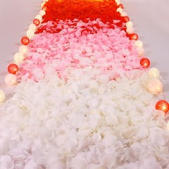 Rose Petals Ivory 1200pcs Fake Flower Petals Artificial Silk Rose Petals for Gir