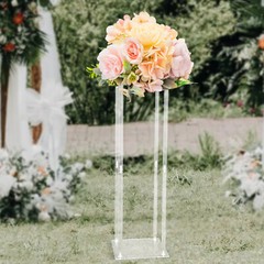 Acrylic Flower Stand Vase Column Stand Wedding Flower Stand Wedding Centerpieces