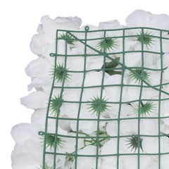 6Pcs Artificial Flower Wall Panels Floral Silk Rose Wall Wedding Backdrop Decor