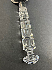 Godinger Versailles 12” Crystal Handled Cake Server Stainless Steel With Box
