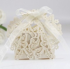 10/20/50 Wedding Favour Boxes Favor Candy Bags Kraft Luxury Sweet Gift Box Party