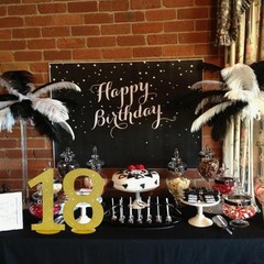 TONIFUL 11.8 Inch Gold Glitter Numbers Table Centerpieces 0-9 Birthday Gold-1