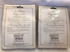 2-4 Packs Roses Floating Candles Centerpiece Wedding Flower Party Decorations