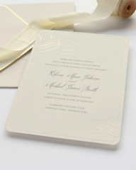 Gold Foil Border Invitation Kit – 25 Count
