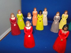 New Vintage Bridesmaids, 4 1/8″ tall, variety of colors, you pick