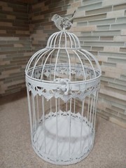 Bird Cage Wishing Well Alternative For Wedding Money Gift Round Metal Birdcage