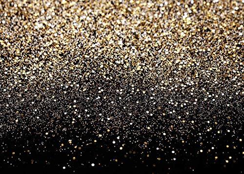 7x5FT Black and Gold Backdrop Gold Backdrop Glitter Backdrop Gold 7x5ft black