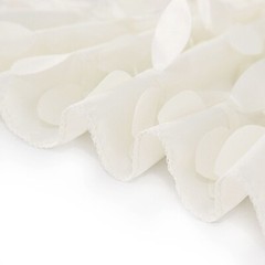 8 ft x 8 ft IVORY Leaf Petal Taffeta Backdrop Drape CURTAIN Panel Party