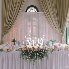 «She Said Yes» Wedding Engagement Centerpiece Table Decor,Bridal Shower Wedding