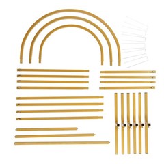 Set of (6FT/5FT/4FT) Metal Arch Backdrop Stand Gold Wedding Arch Stand for Party