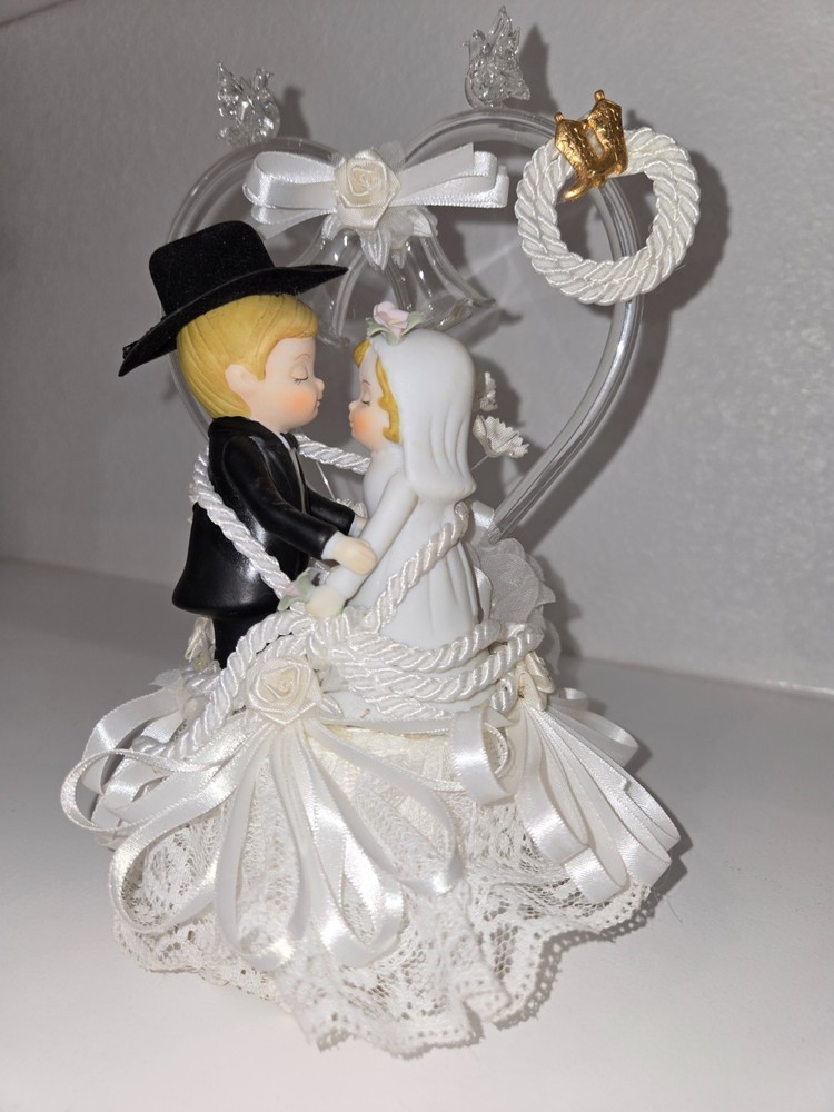 Precious Moments Western Cowboy Lasso Wedding Cake Topper