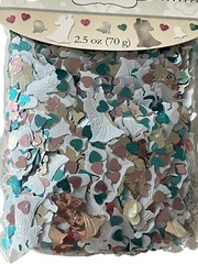 Wedding Bride Groom Hearts Bells Confetti Sprinkles Wedding Table Decorations